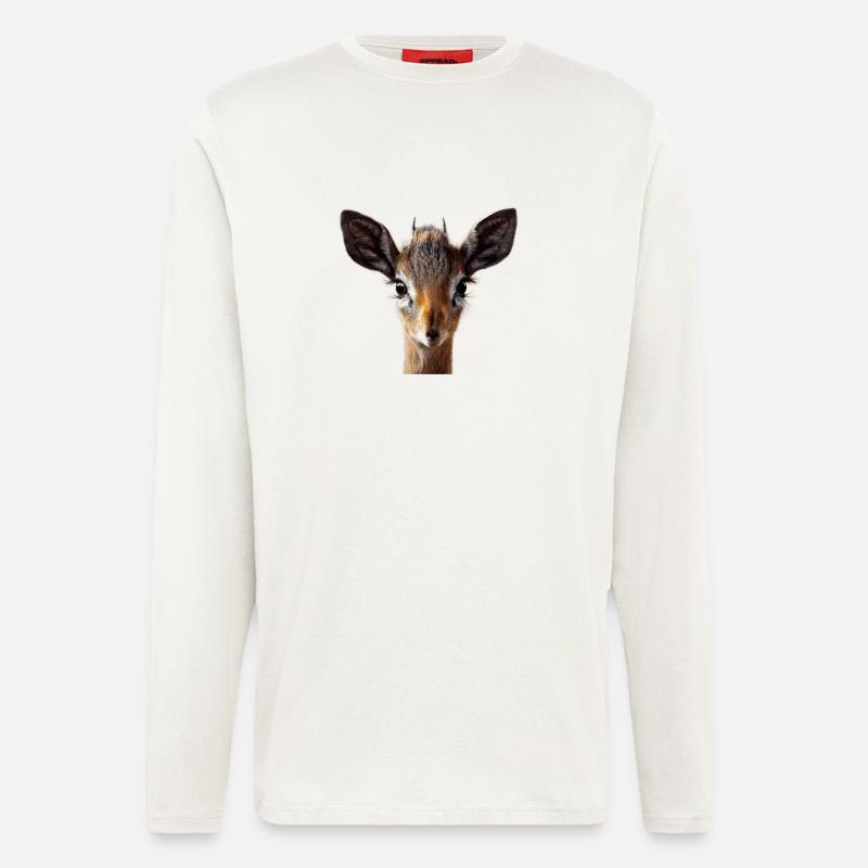 Antilope, Dik - Langarmshirt - made by SPREAD  - OFF WHITE