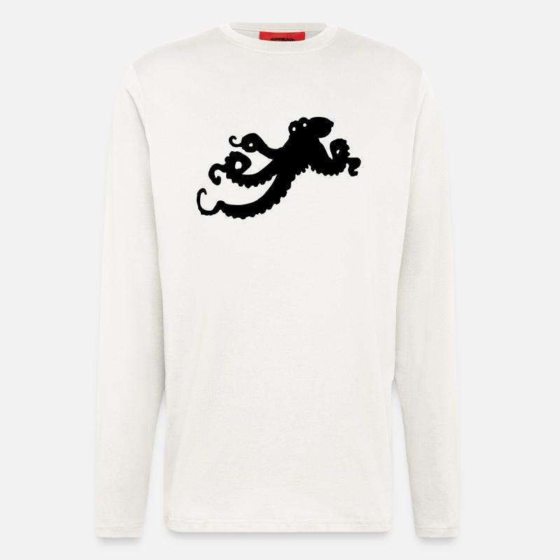 octopus - Langarmshirt - made by SPREAD  - OFF WHITE