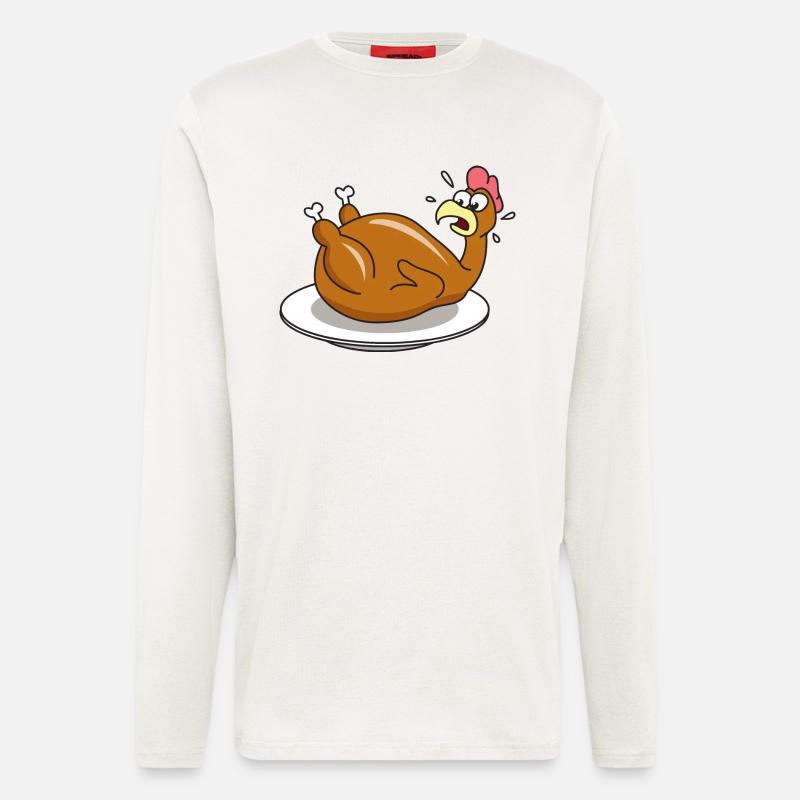 Chicken Roast Baking - Longsleeve - made by SPREAD  - OFF WHITE