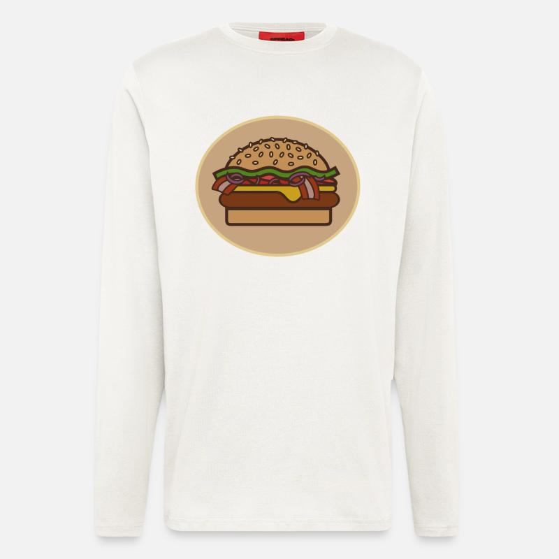 Cheeseburger - Langarmshirt - made by SPREAD  - OFF WHITE