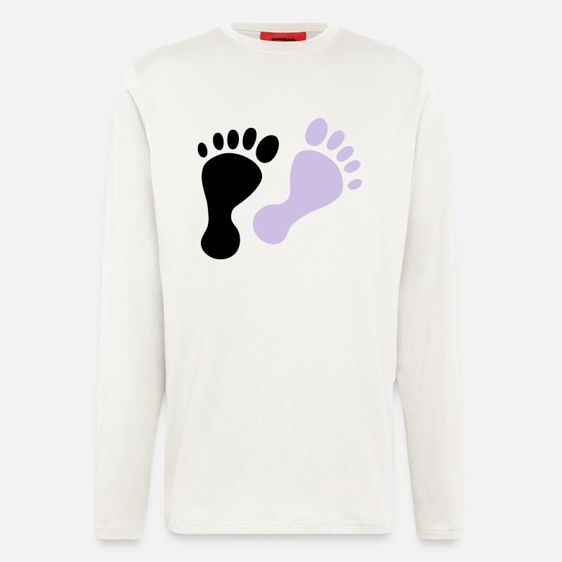 feet - Longsleeve - made by SPREAD  - OFF WHITE