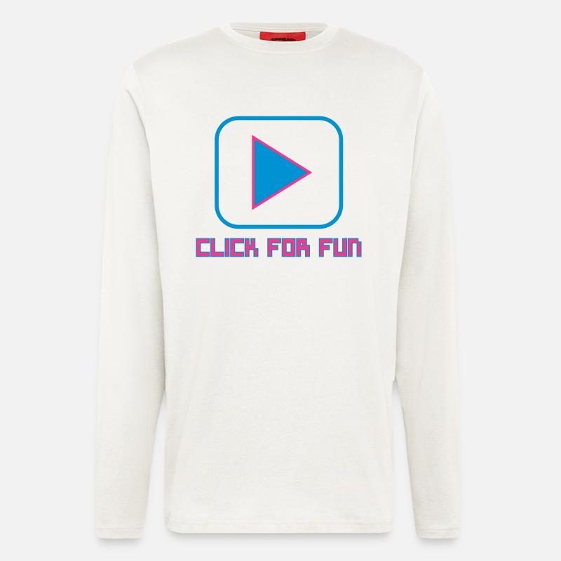 CLICK FOR FUN V1 - Langarmshirt - made by SPREAD  - OFF WHITE