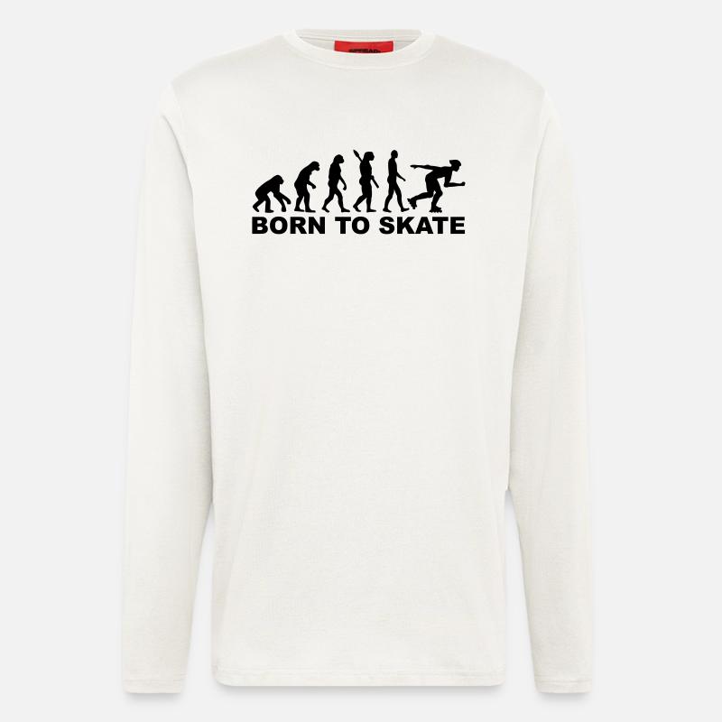 Evolution Inline Skating - Longsleeve - made by SPREAD  - OFF WHITE