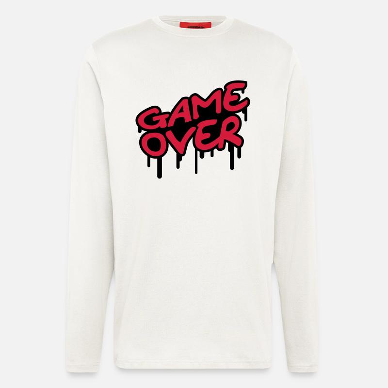 Game Over - Langarmshirt - made by SPREAD  - OFF WHITE