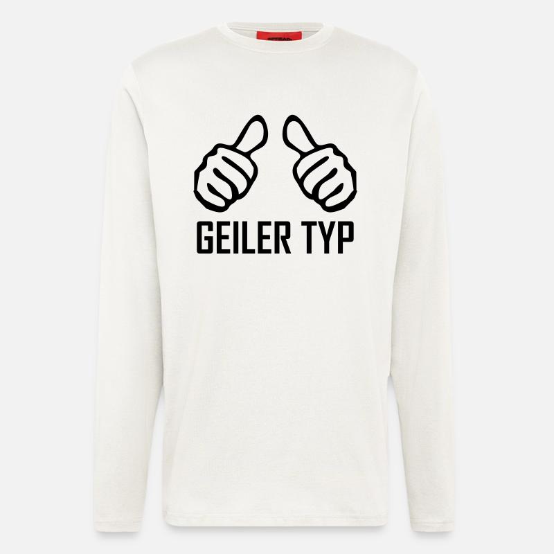 geiler typ - Langarmshirt - made by SPREAD - OFF WHITE