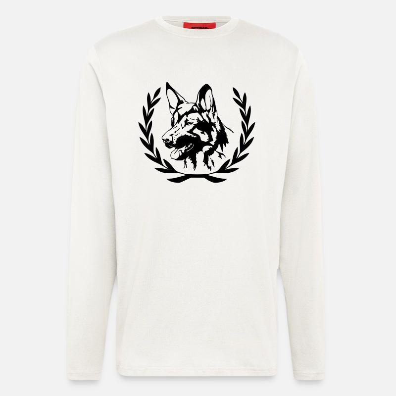 Schäferhund - Langarmshirt - made by SPREAD  - OFF WHITE
