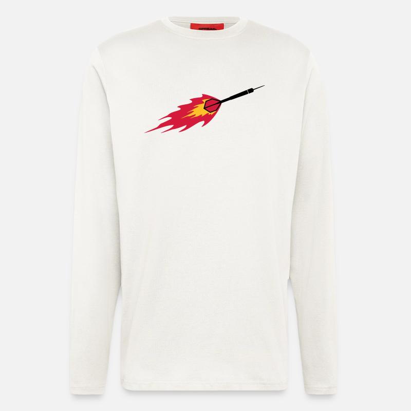 Dart Fire - Manches longues bio décontracté fabriqué en UE - OFF WHITE
