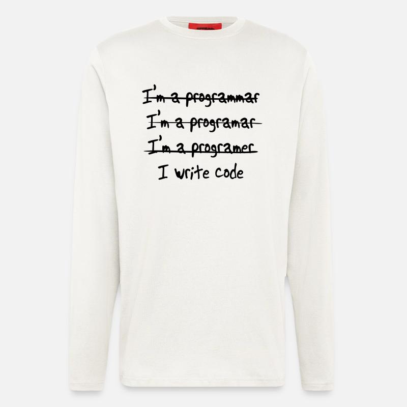 I'm programmer. I write code - Longsleeve - made by SPREAD  - OFF WHITE
