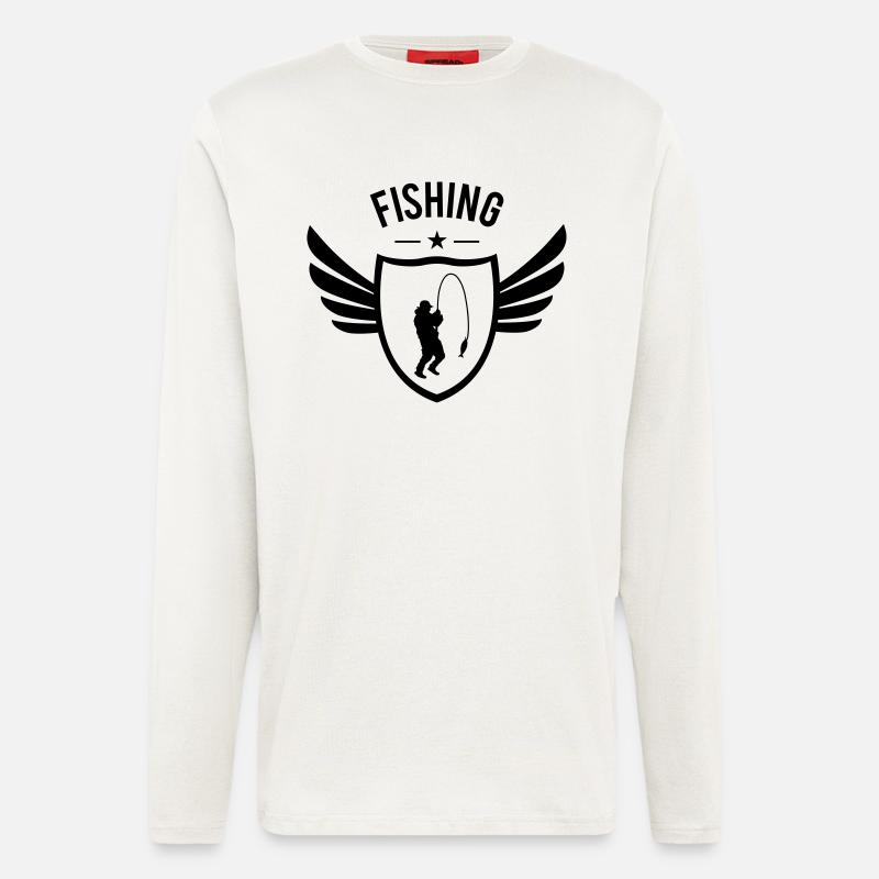 Fishing - Langarmshirt - made by SPREAD  - OFF WHITE