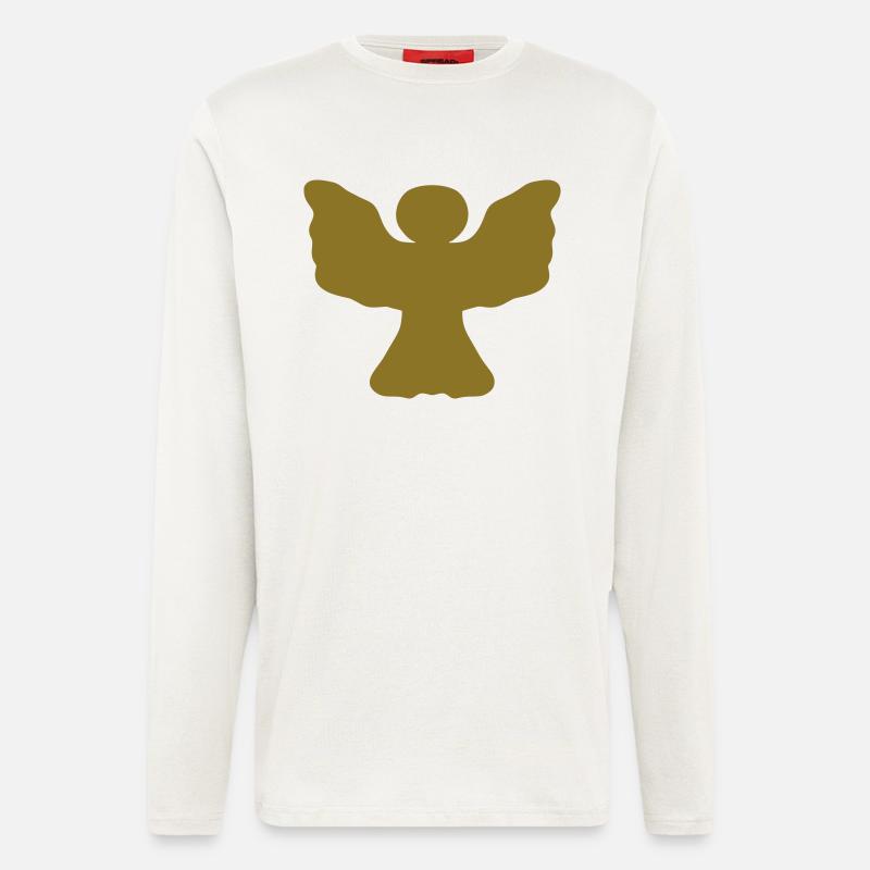 Engel - vollflächig - Langarmshirt - made by SPREAD - OFF WHITE