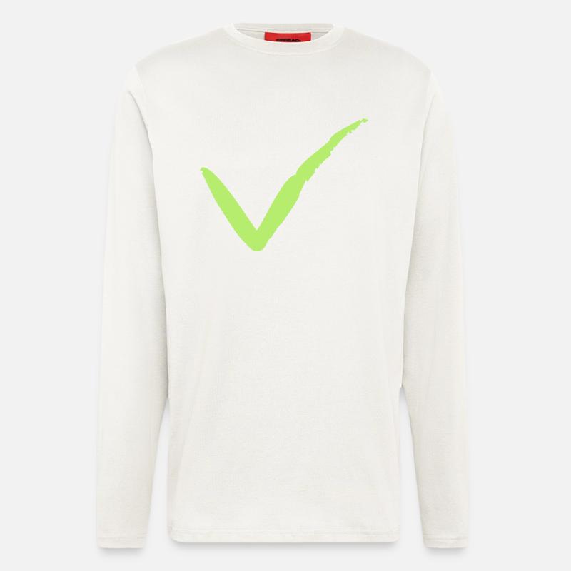 Pinselstrich Haken - Langarmshirt - made by SPREAD  - OFF WHITE