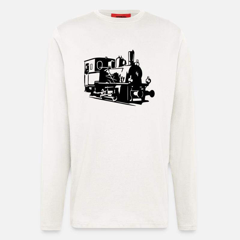 Dampflok 2 - Langarmshirt - made by SPREAD  - OFF WHITE