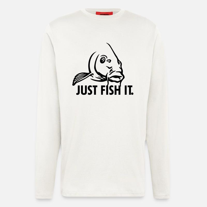 karpfen_just_fish_it - Langarmshirt - made by SPREAD  - OFF WHITE