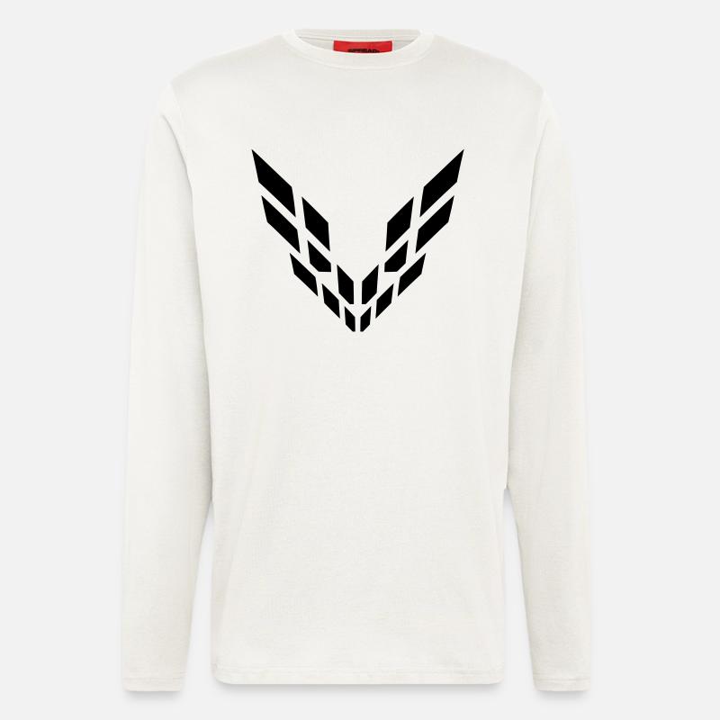 Abstrakt Muster Design - Langarmshirt - made by SPREAD  - OFF WHITE