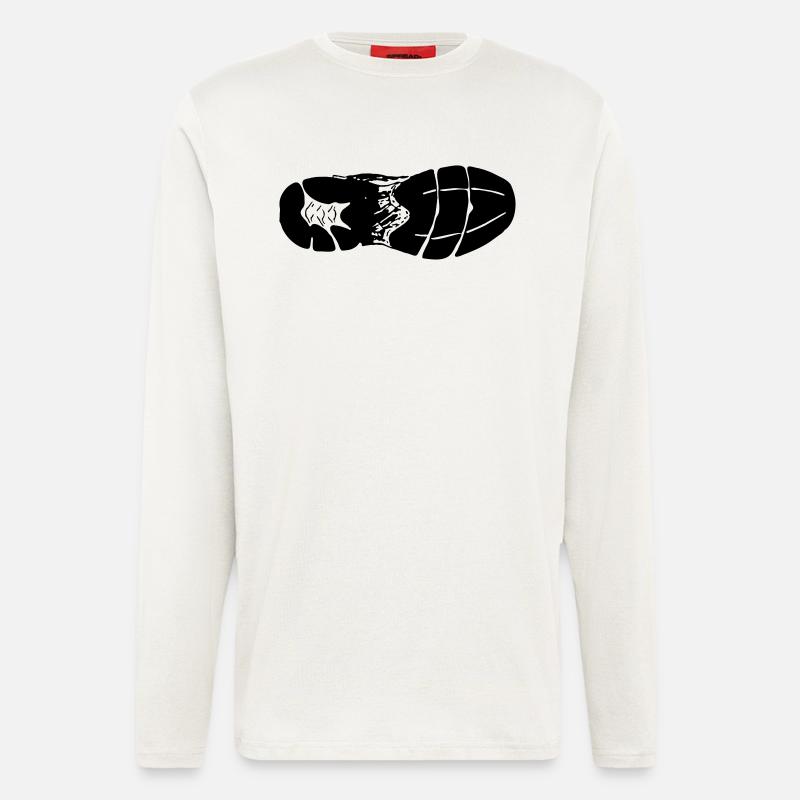 Sohle Laufschuh - Langarmshirt - made by SPREAD  - OFF WHITE
