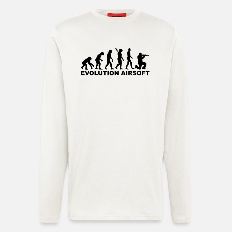 Evolution Airsoft - Manches longues bio décontracté fabriqué en UE - OFF WHITE