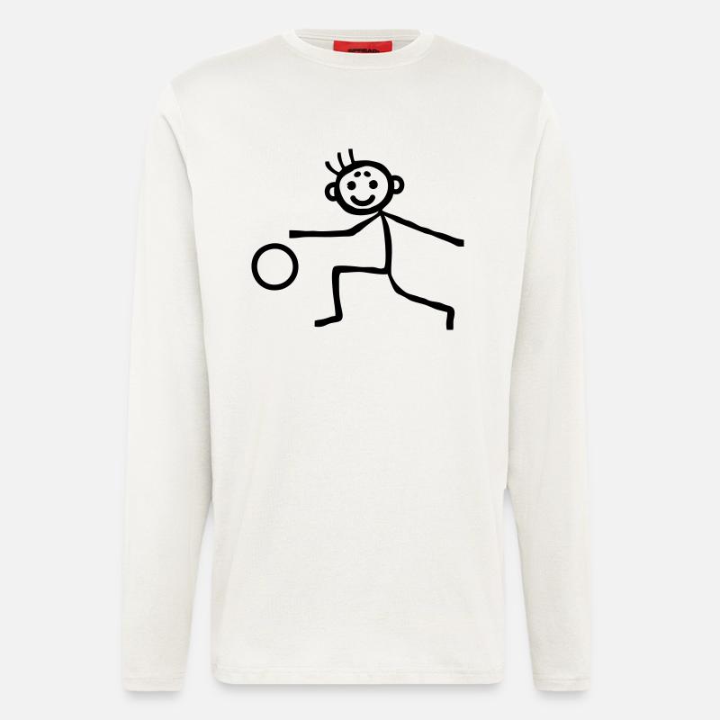 Stickmen possession - Longsleeve - made by SPREAD  - OFF WHITE