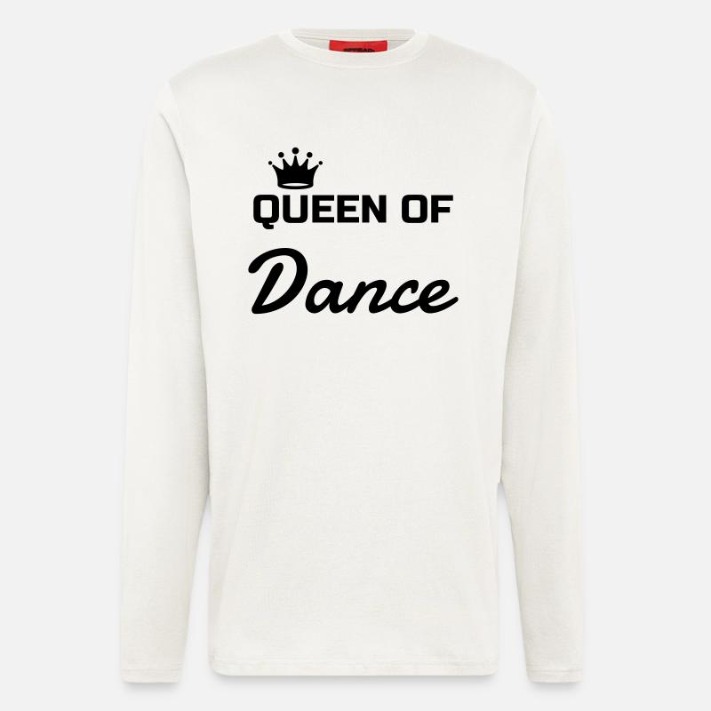 Danse Danseur Danseuse Ballet Opéra - Manches longues bio décontracté fabriqué en UE - OFF WHITE