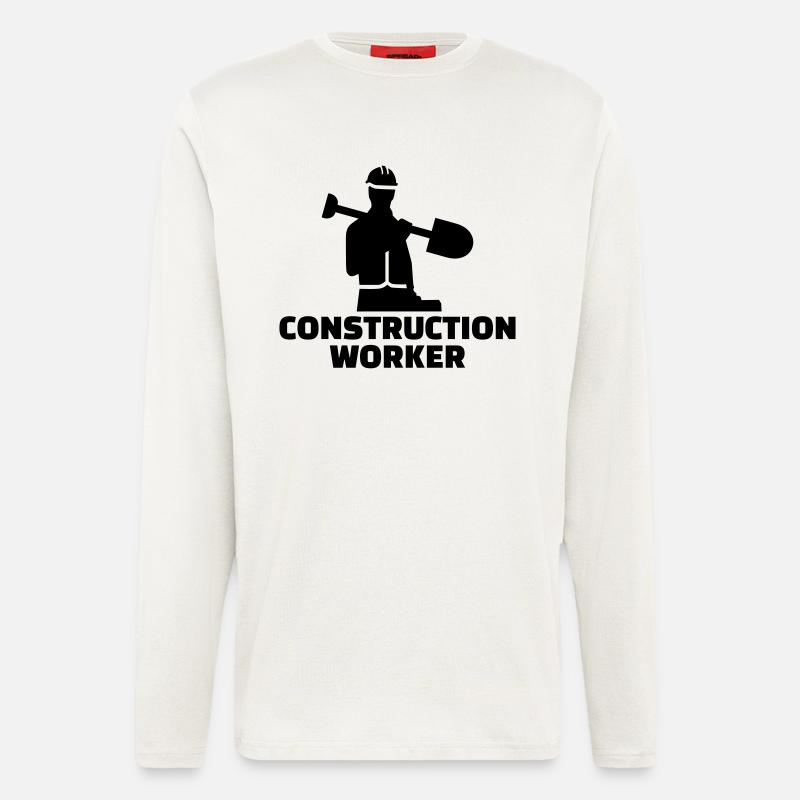 Construction worker - Longsleeve - made by SPREAD  - OFF WHITE