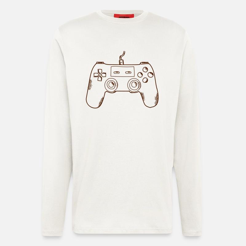 Game Pad - Langarmshirt - made by SPREAD  - OFF WHITE