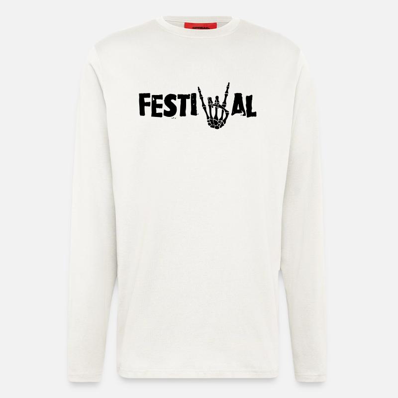 festival - Langarmshirt - made by SPREAD  - OFF WHITE