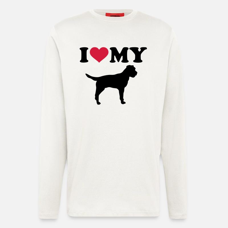 Border Terrier - Langarmshirt - made by SPREAD  - OFF WHITE