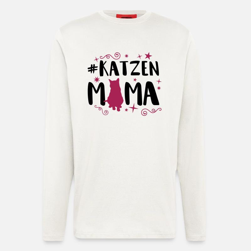 katzen mama - Langarmshirt - made by SPREAD  - OFF WHITE