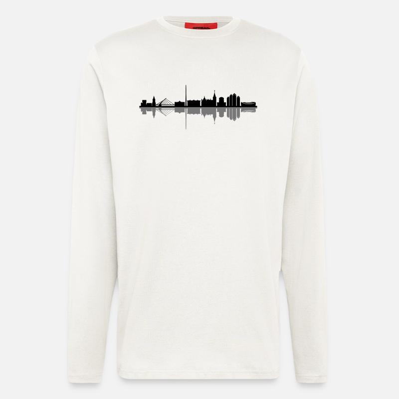 Skyline - Dublin - Langarmshirt - made by SPREAD  - OFF WHITE