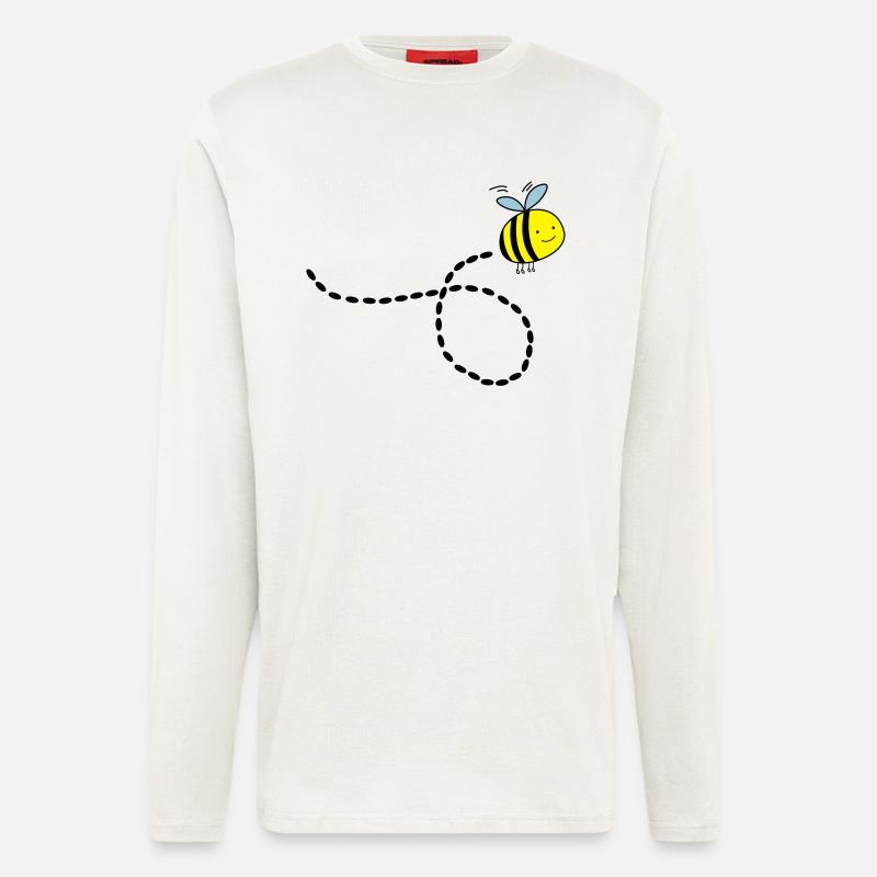 flying_bee_02 - Langarmshirt - made by SPREAD  - OFF WHITE