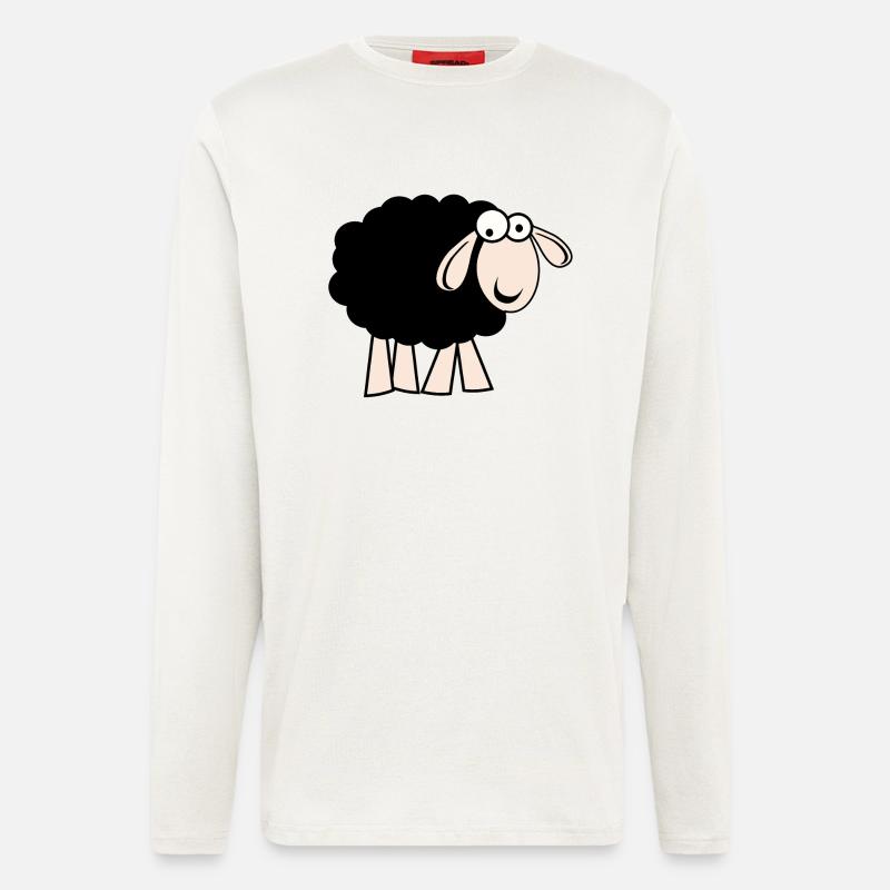 Schwarzes Schaf - Langarmshirt - made by SPREAD  - OFF WHITE