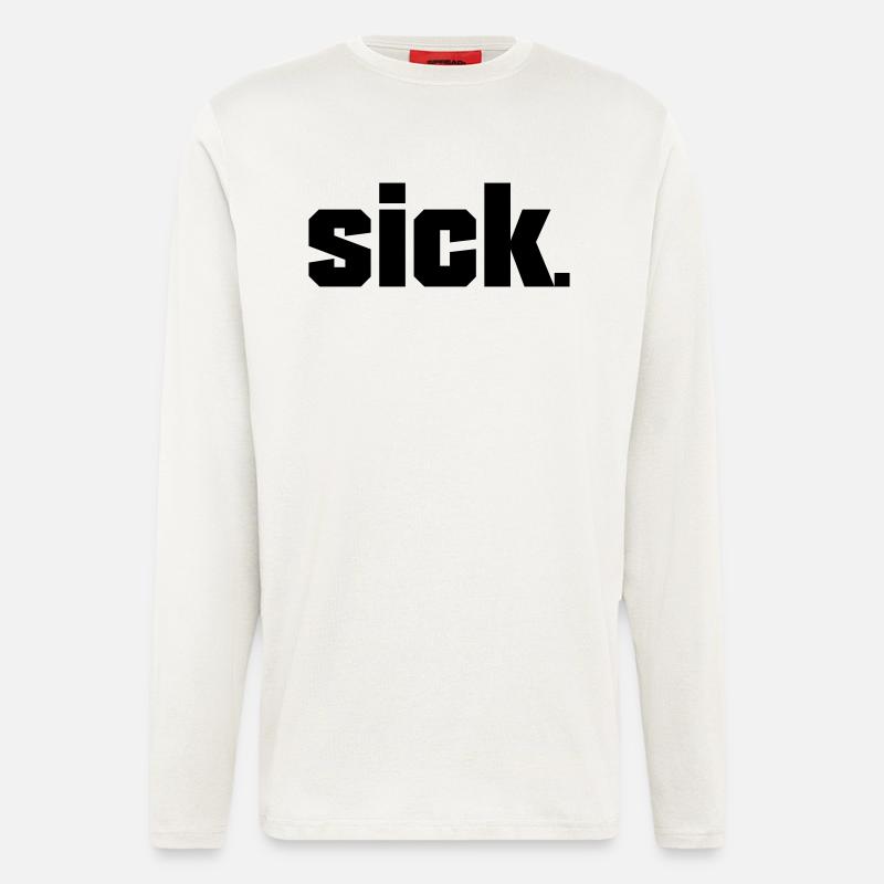 Sick Design - easy - Longsleeve - made by SPREAD  - OFF WHITE