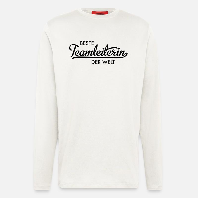 Beste Teamleiterin - Langarmshirt - made by SPREAD  - OFF WHITE