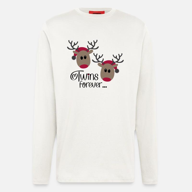 Zwillinge forever - Langarmshirt - made by SPREAD  - OFF WHITE