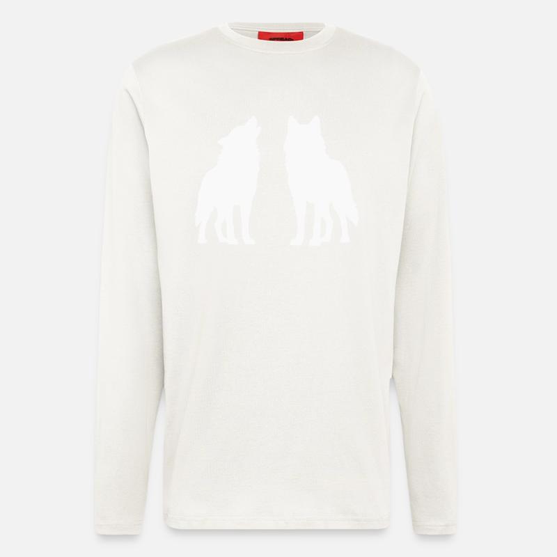 woelfe 2 - Langarmshirt - made by SPREAD  - OFF WHITE