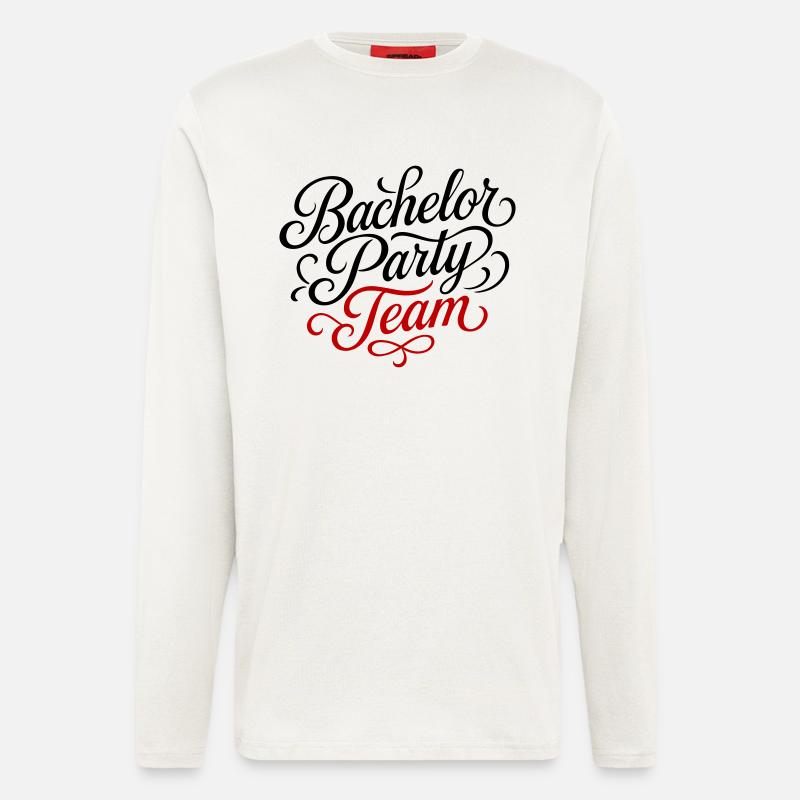 Bachelor Party Team - Langarmshirt - made by SPREAD  - OFF WHITE