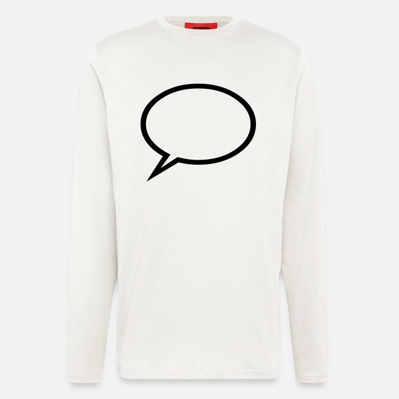 Speechbubble - Text - Longsleeve - made by SPREAD  - OFF WHITE