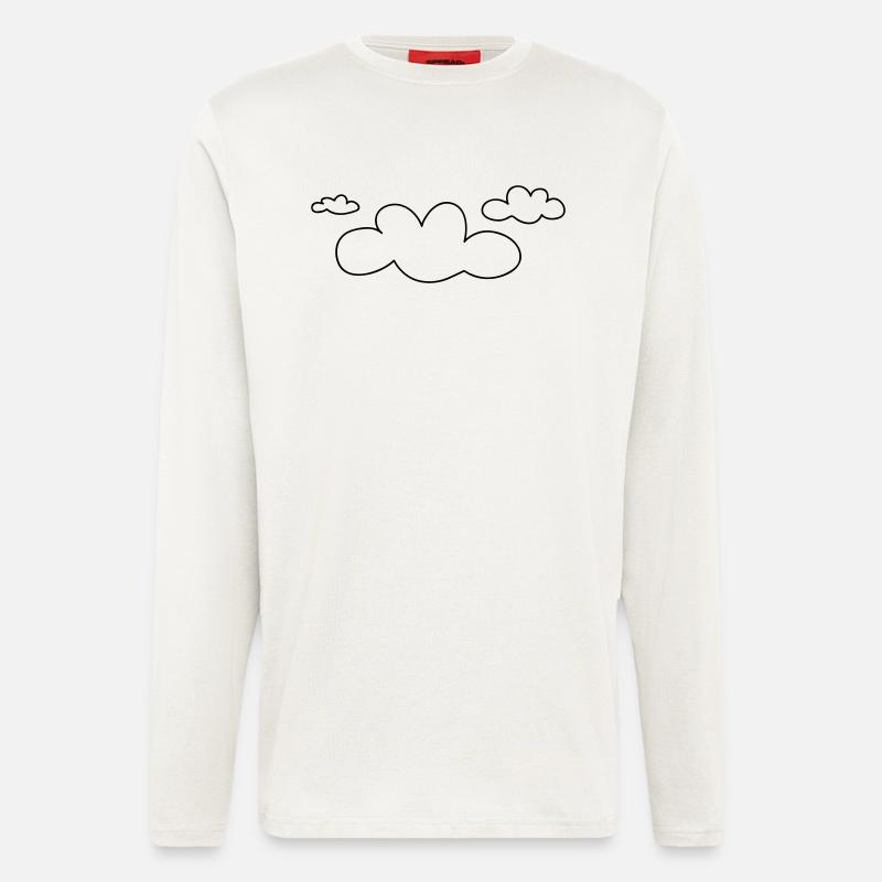 open_clouds - Longsleeve - made by SPREAD  - OFF WHITE