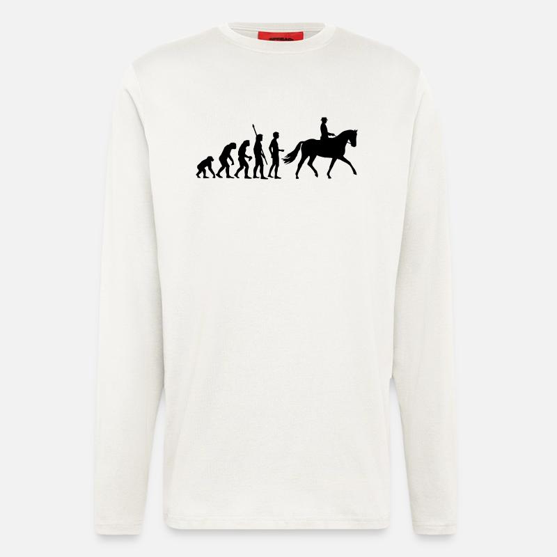 evolution_reiter - Langarmshirt - made by SPREAD  - OFF WHITE