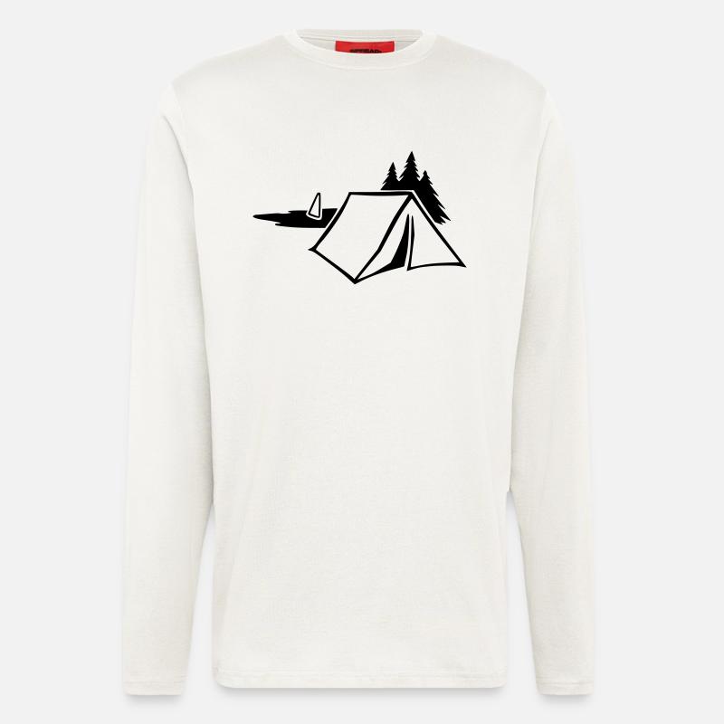 Camping (1 col.) - Longsleeve - made by SPREAD  - OFF WHITE