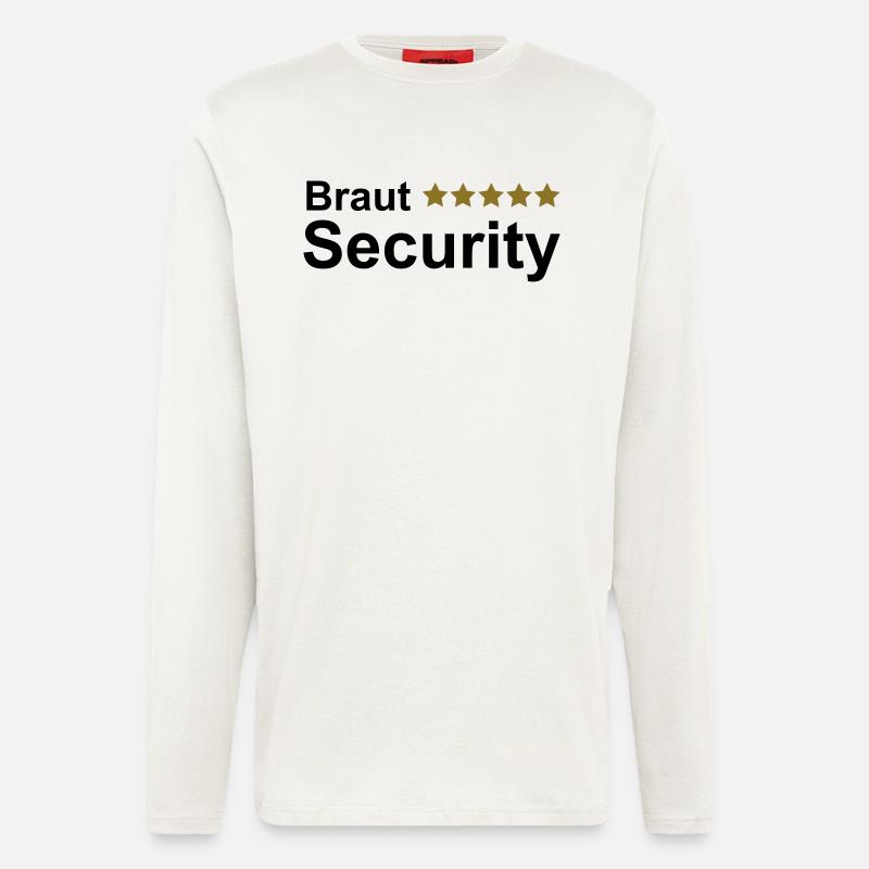 Braut Security Junggesellin Abschied - Langarmshirt - made by SPREAD  - OFF WHITE