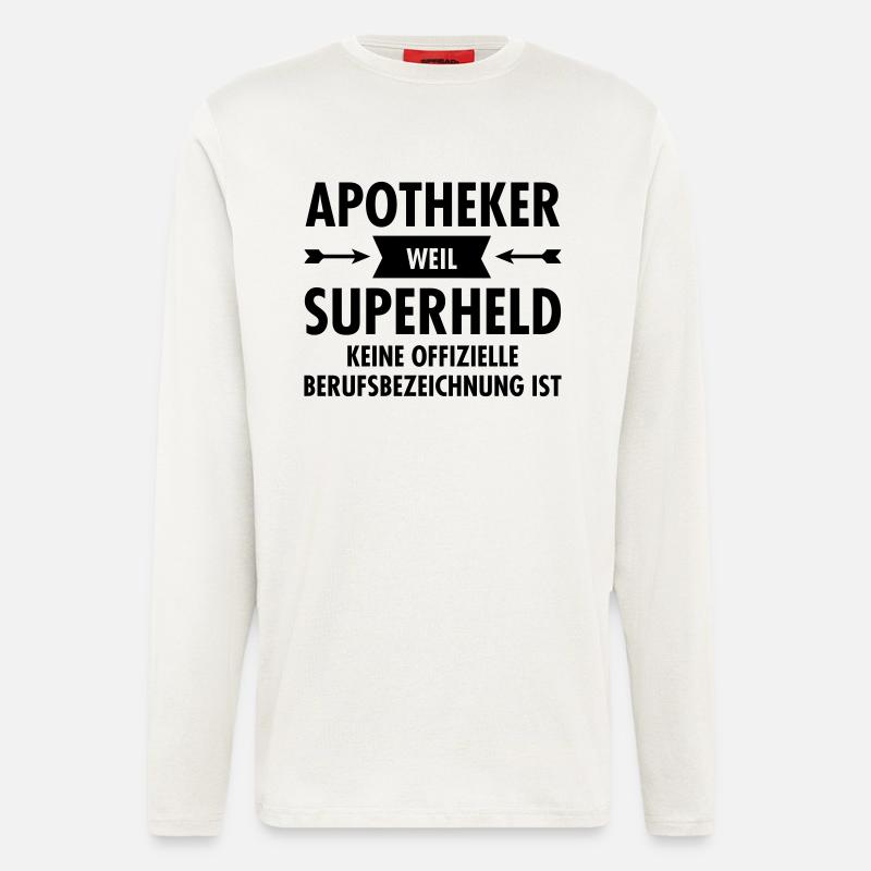 Apotheker - Superheld - Langarmshirt - made by SPREAD  - OFF WHITE