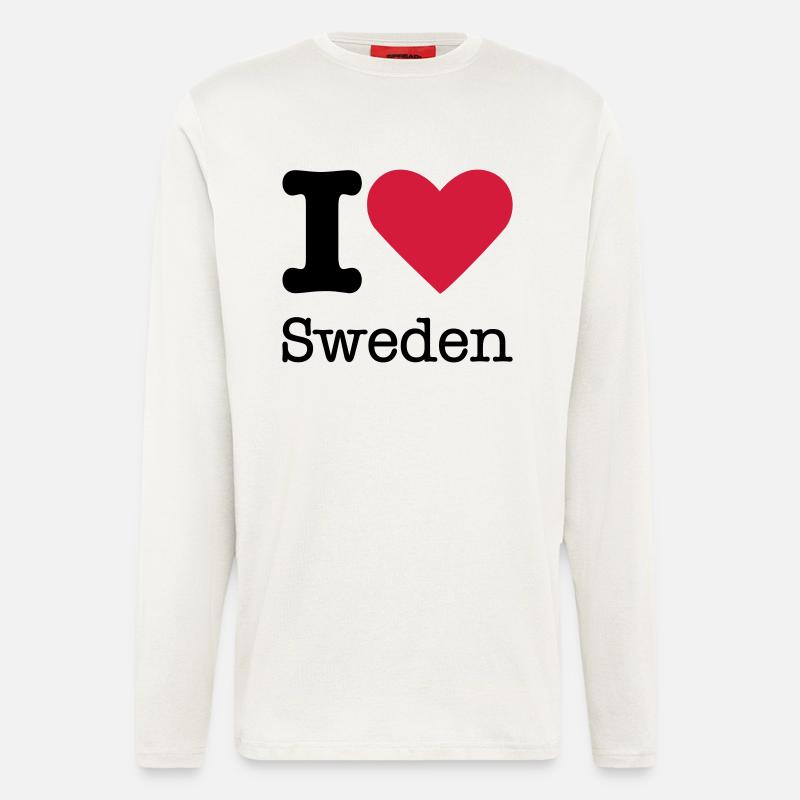 I Love Sweden - Langarmshirt - made by SPREAD  - OFF WHITE