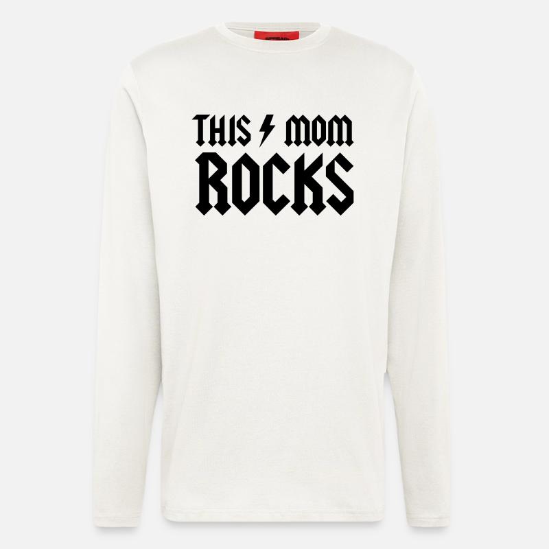 This Mom Rocks - Langarmshirt - made by SPREAD  - OFF WHITE