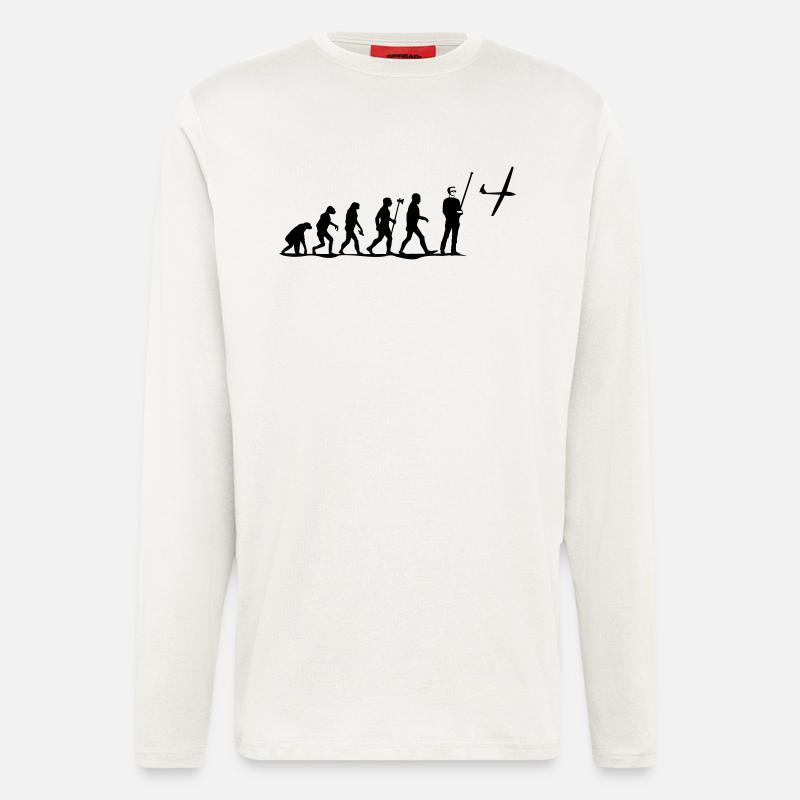 evolution rc pilot - Longsleeve - made by SPREAD  - OFF WHITE