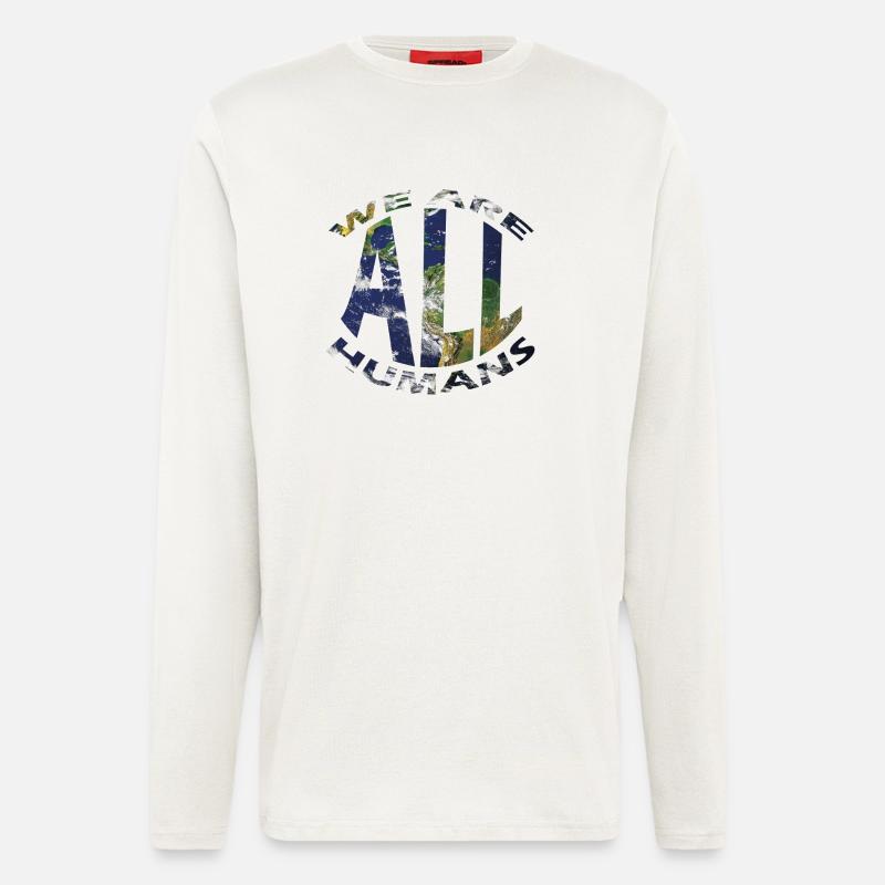 We are all human - Longsleeve - made by SPREAD  - OFF WHITE
