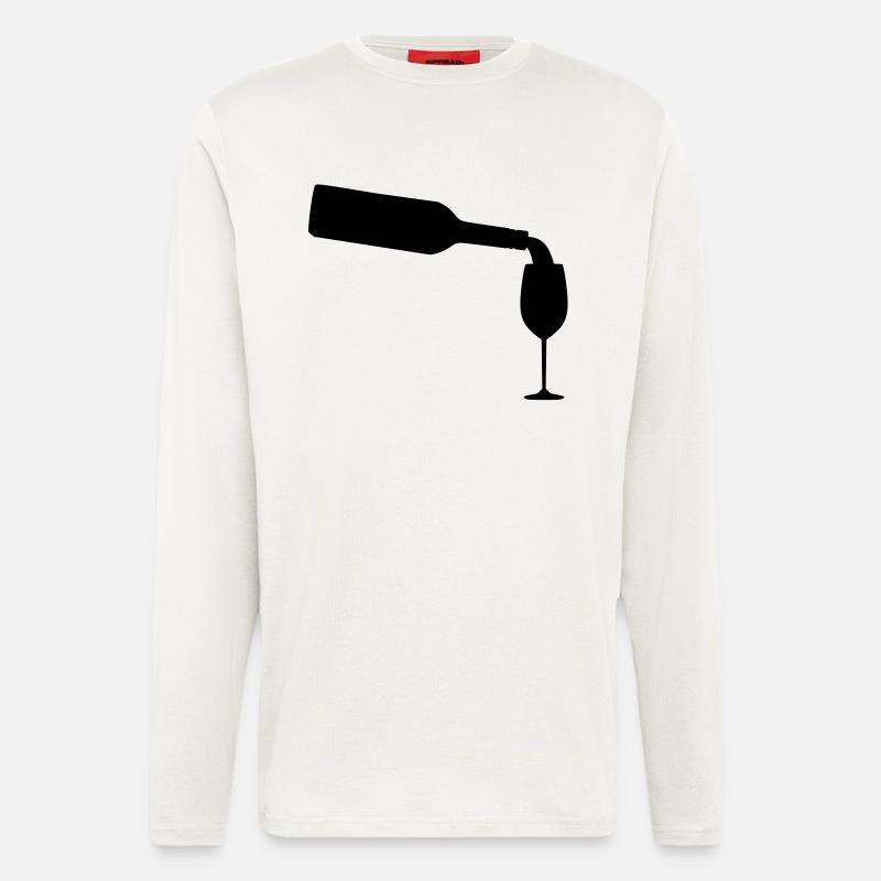 Wein - Langarmshirt - made by SPREAD - OFF WHITE