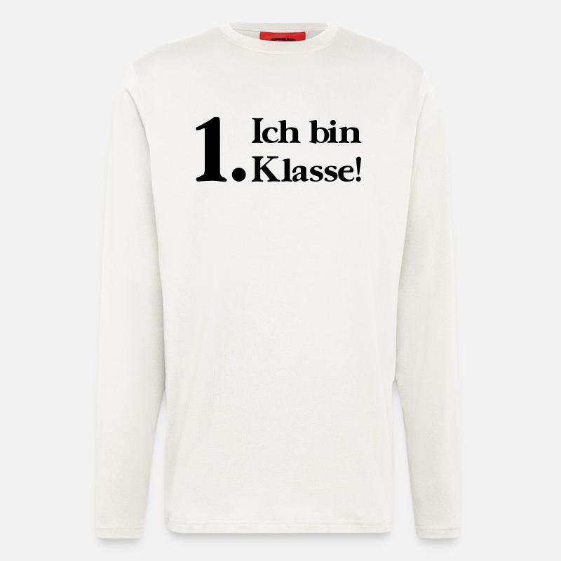 Ich bin 1. Klasse - Langarmshirt - made by SPREAD  - OFF WHITE