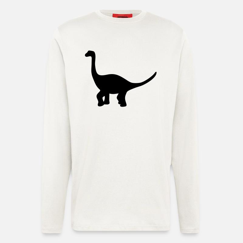 Dinosaur brachiosaurus gift - Longsleeve - made by SPREAD  - OFF WHITE