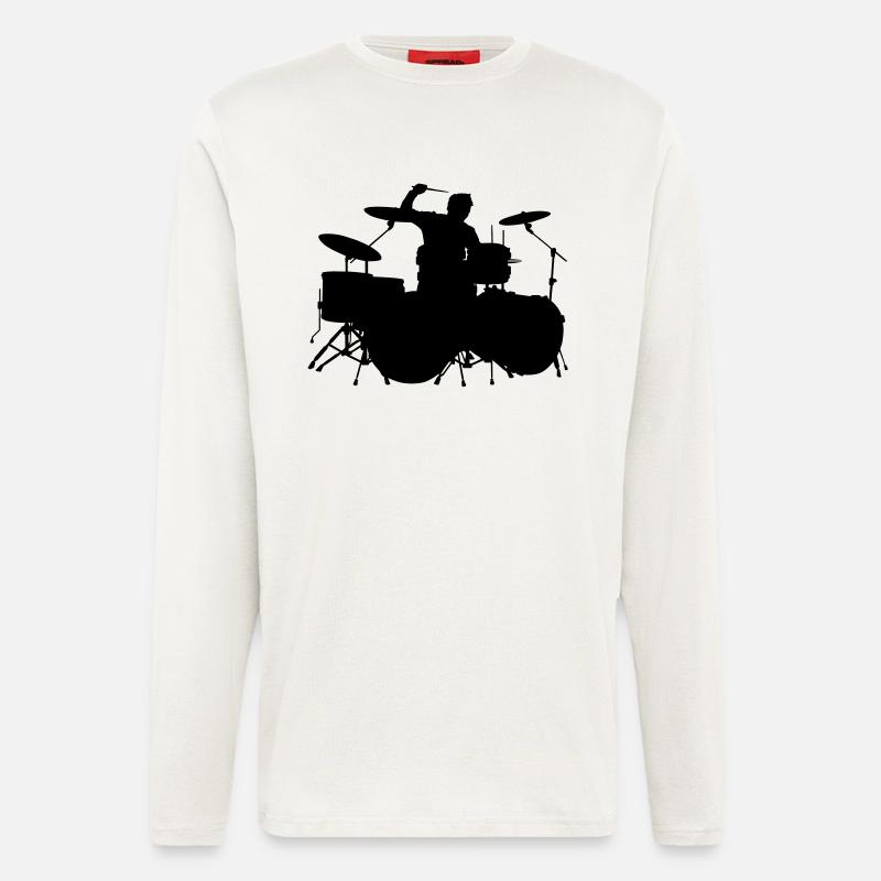 Drummer - Langarmshirt - made by SPREAD  - OFF WHITE
