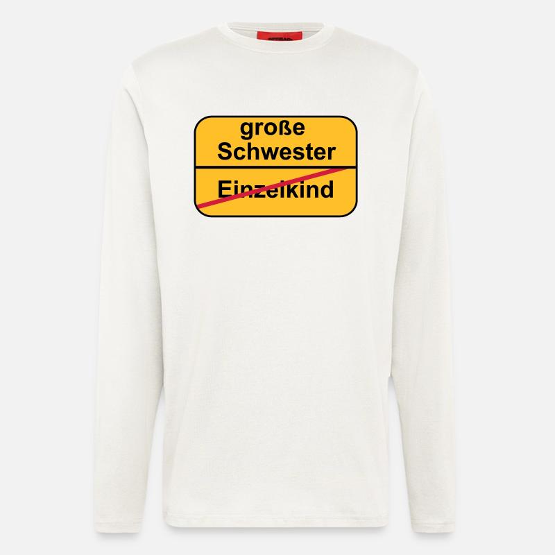 große Schwester - Langarmshirt - made by SPREAD  - OFF WHITE